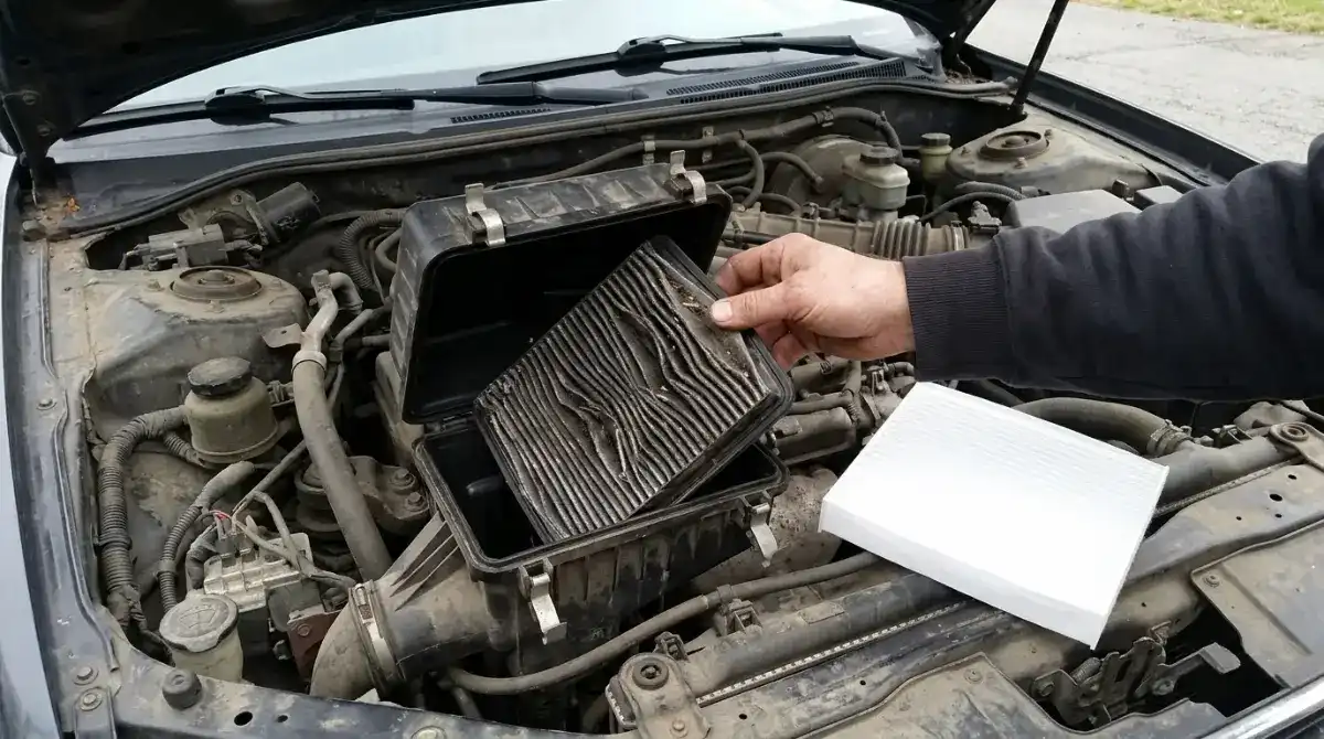 Mechanic jump-starting a car that won't start in Columbia SC