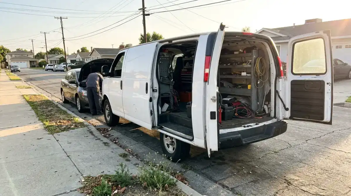 Mobile mechanic work van and tools in Columbia SC
