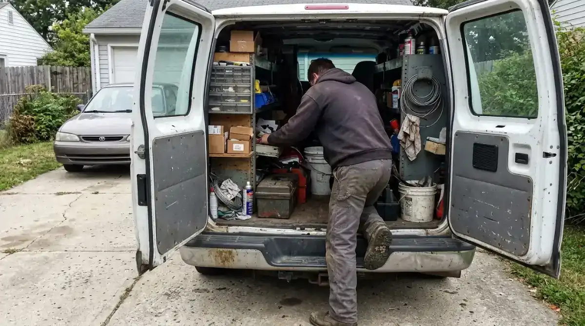 Mobile mechanic work van and tools in Columbia SC