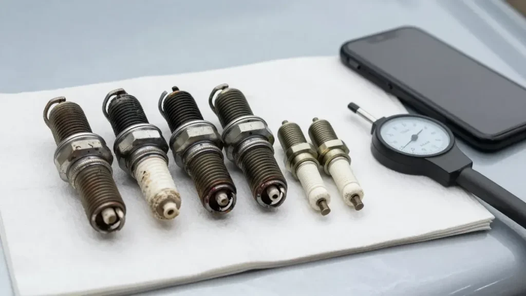Mobile mechanic replacing spark plugs in Columbia SC
