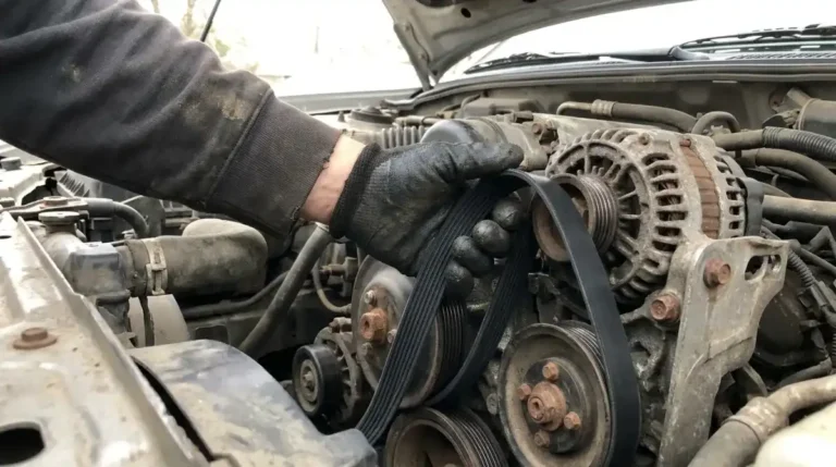Replacing a serpentine belt on a car engine in Columbia SC