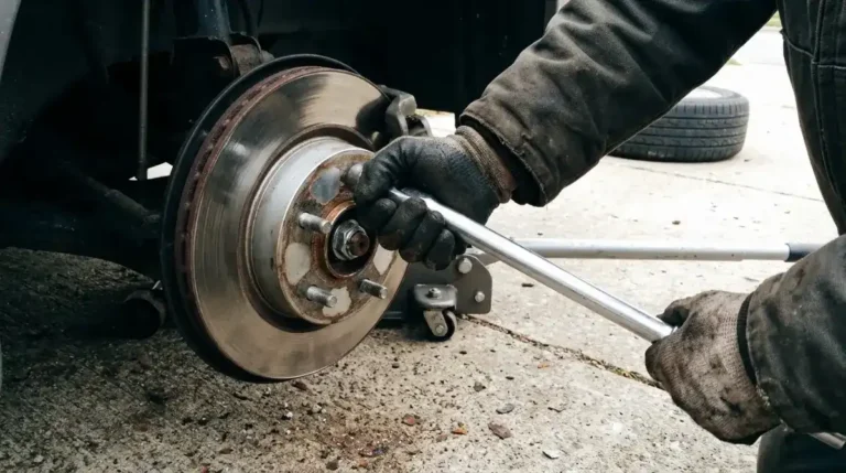 Wheel and brake service in a Columbia SC driveway